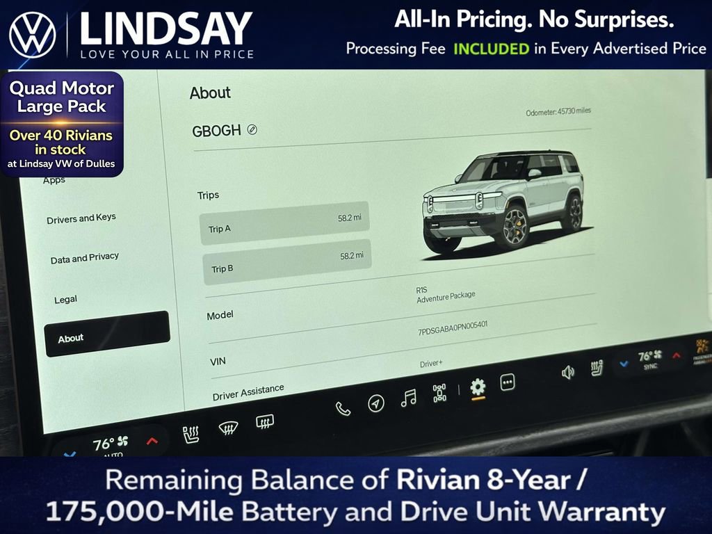 Used 2023 Rivian R1S Adventure AWD/4WD image 24