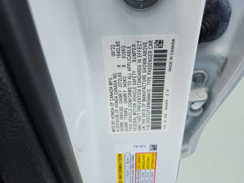 Used 2022 Honda Civic Sport image 33