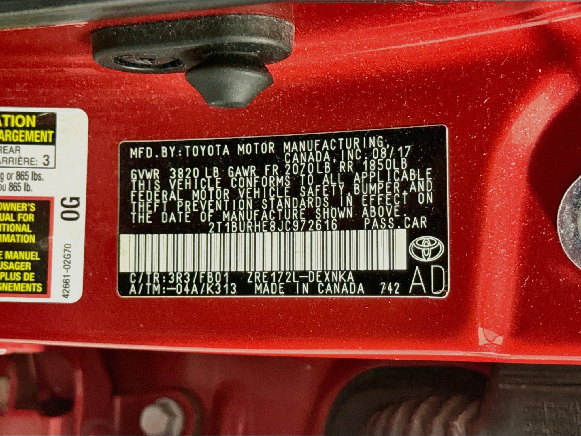 Certified 2018 Toyota Corolla LE FWD image 29