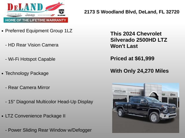 Used 2024 Chevrolet Silverado 2500 LTZ w/ LTZ Premium Package AWD/4WD image 36