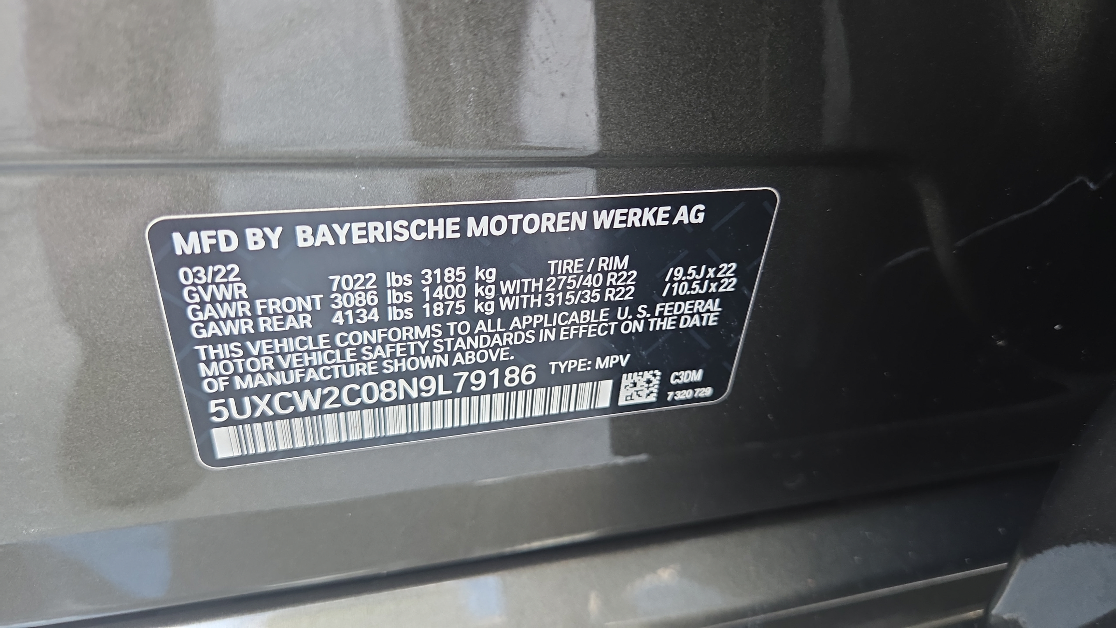 Used 2022 BMW X7 xDrive40i w/ M Sport Package AWD/4WD image 21