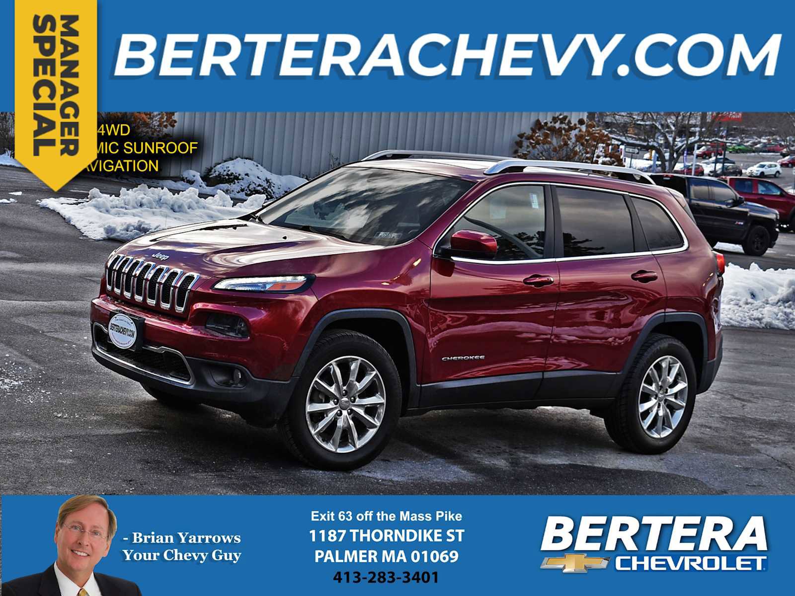 Used 2016 Jeep Cherokee Limited