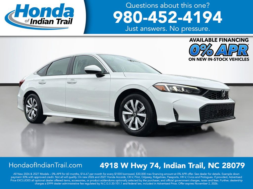 New 2026 Honda Civic LX 360° Tour