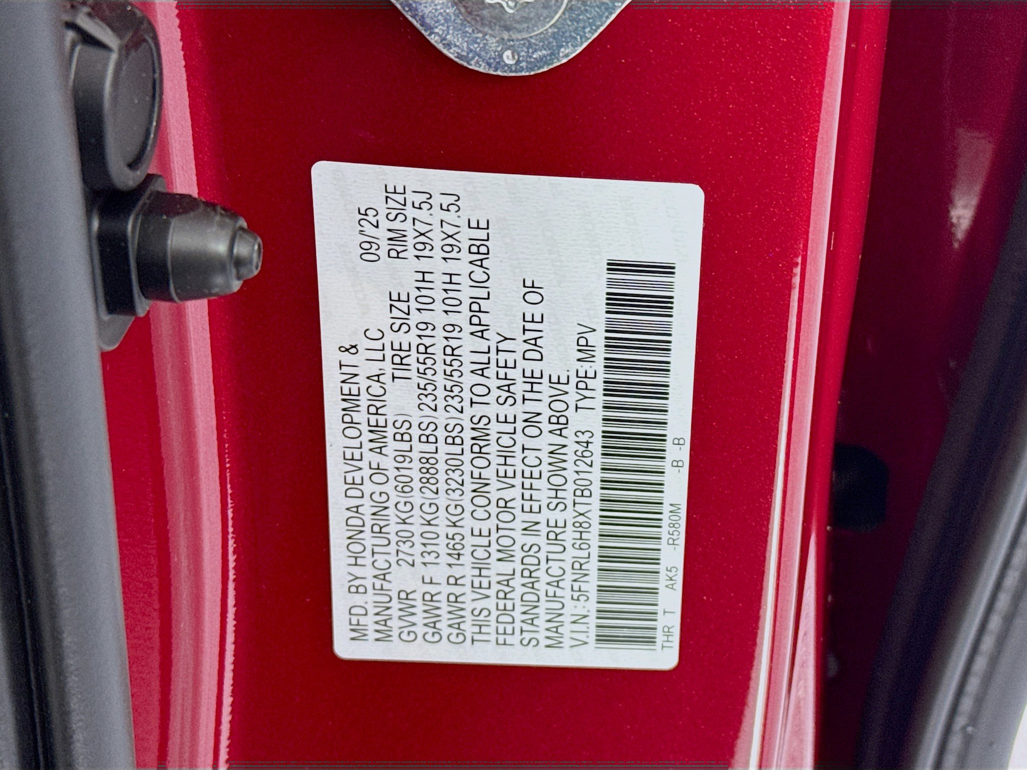 New 2026 Honda Odyssey Touring image 35