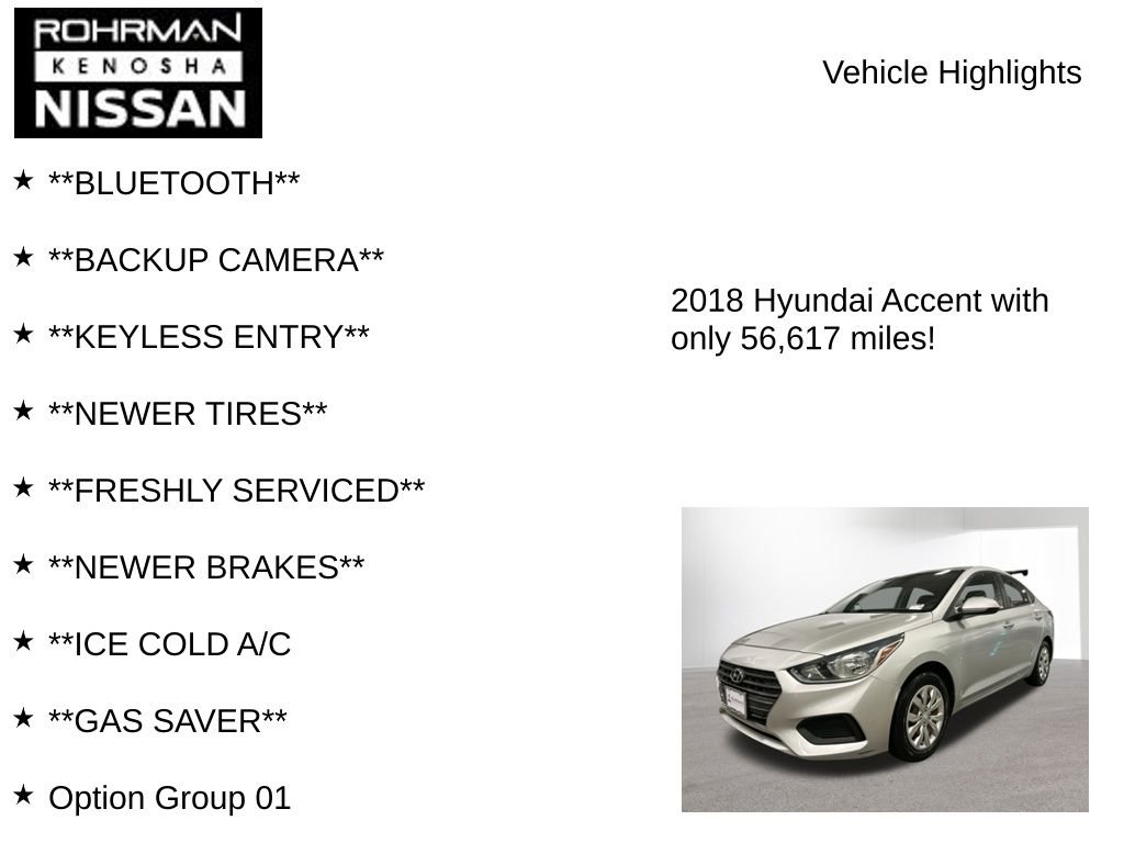 Used 2018 Hyundai Accent SE image 7