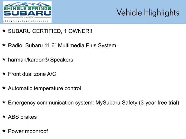 Certified 2025 Subaru Outback Onyx Edition image 56