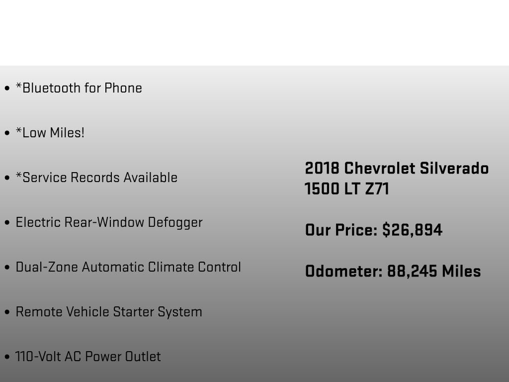 Used 2018 Chevrolet Silverado 1500 LT w/ All Star Edition image 12
