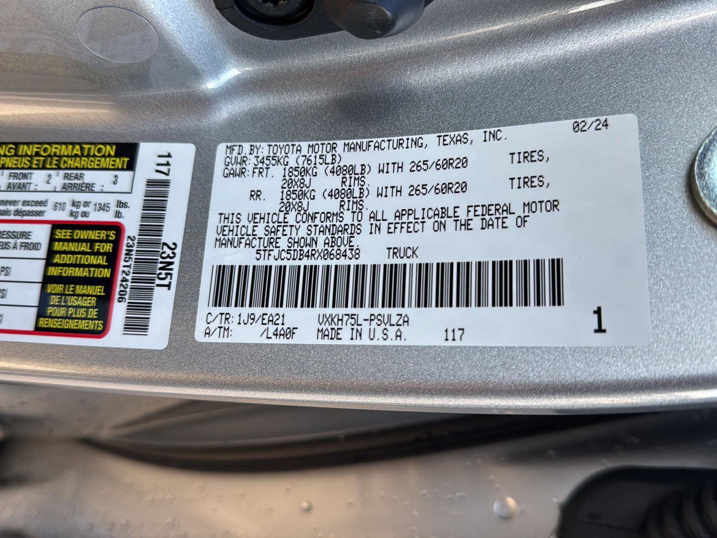 Used 2024 Toyota Tundra Limited image 37