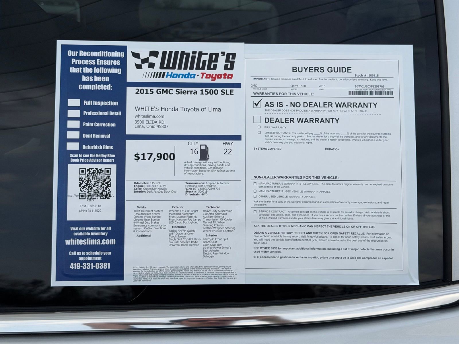 Used 2015 GMC Sierra 1500 SLE w/ SLE Value Package image 35