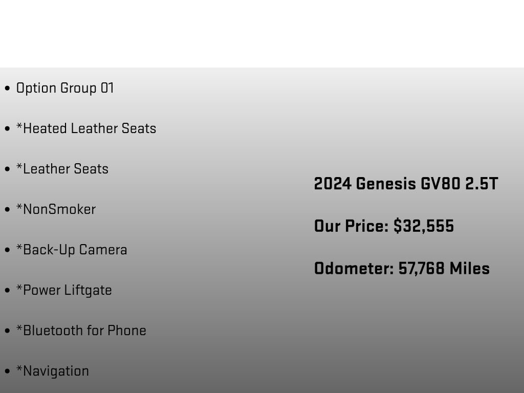 Used 2024 Genesis GV80 2.5T image 6