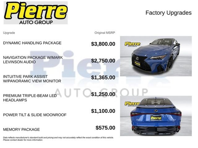 Used 2022 Lexus IS 350 F Sport w/ Dynamic Handling Package AWD/4WD image 13