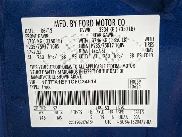 Used 2012 Ford F150 XLT w/ XLT Convenience Pkg image 20