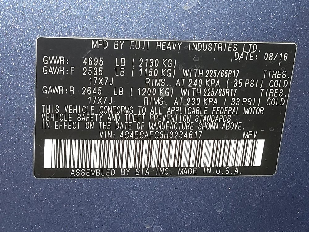 Used 2017 Subaru Outback 2.5i Premium image 33