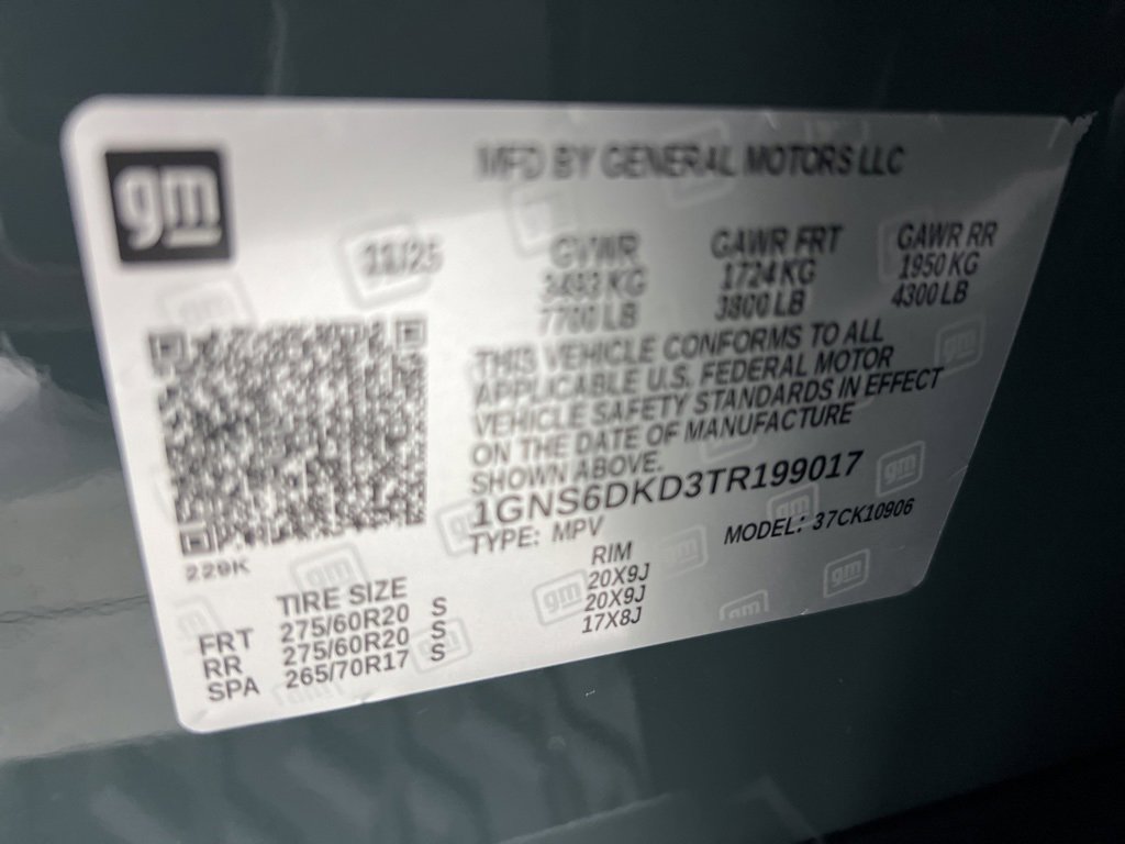 New 2026 Chevrolet Suburban Z71 w/ Z71 Off-Road Package image 34