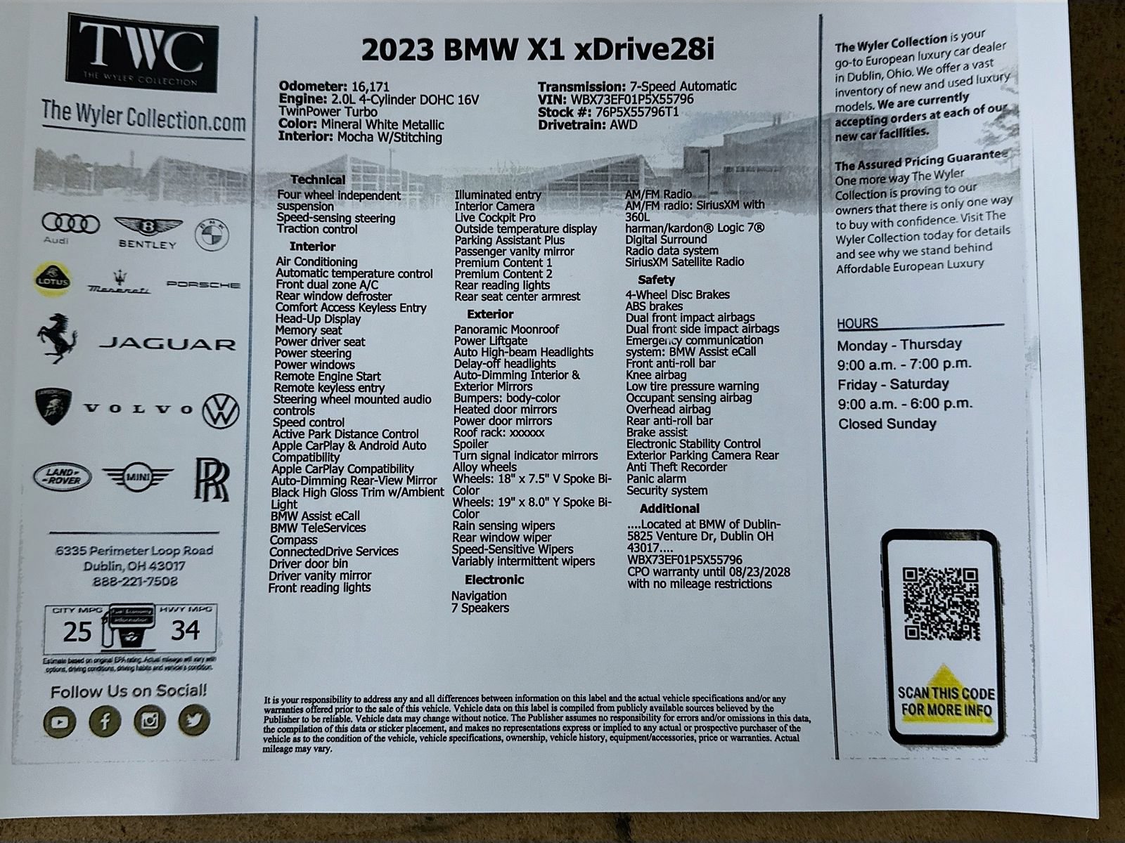 Used 2023 BMW X1 xDrive28i w/ Premium Package AWD/4WD image 46