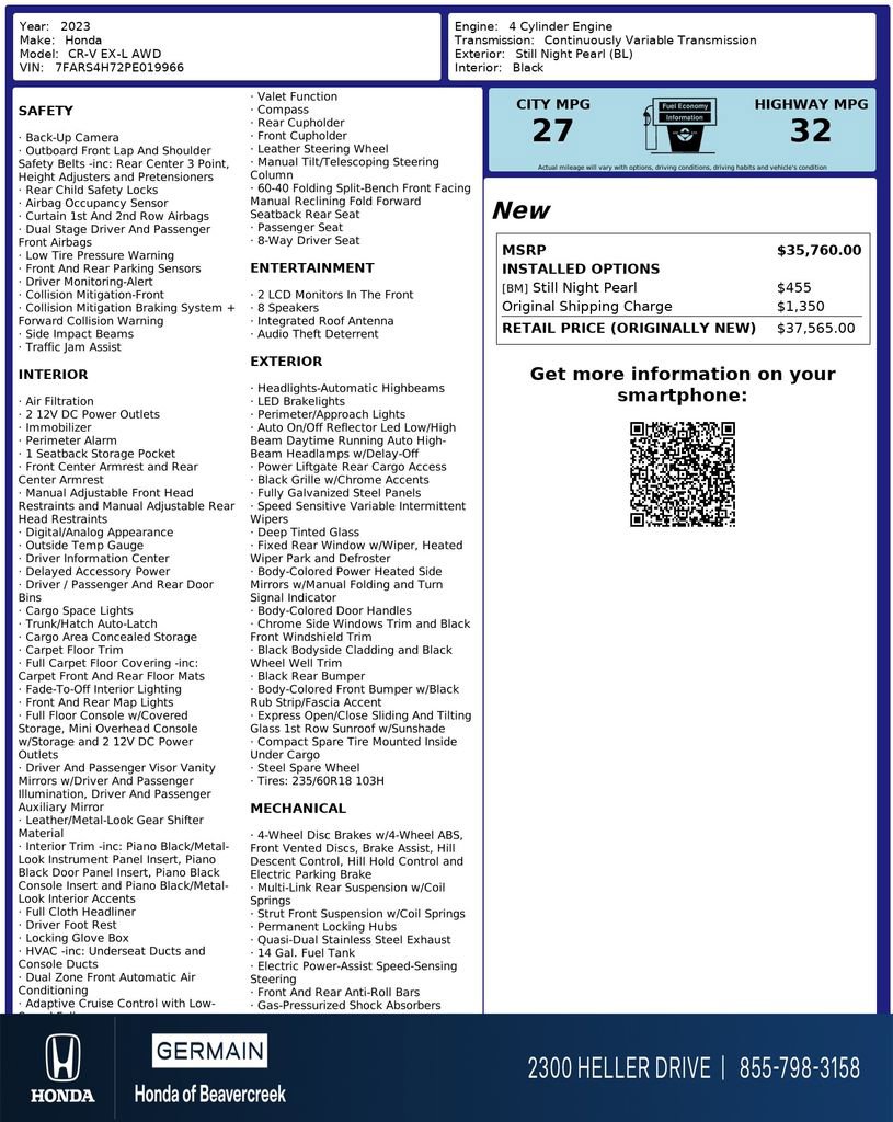 Used 2023 Honda CR-V EX-L image 31