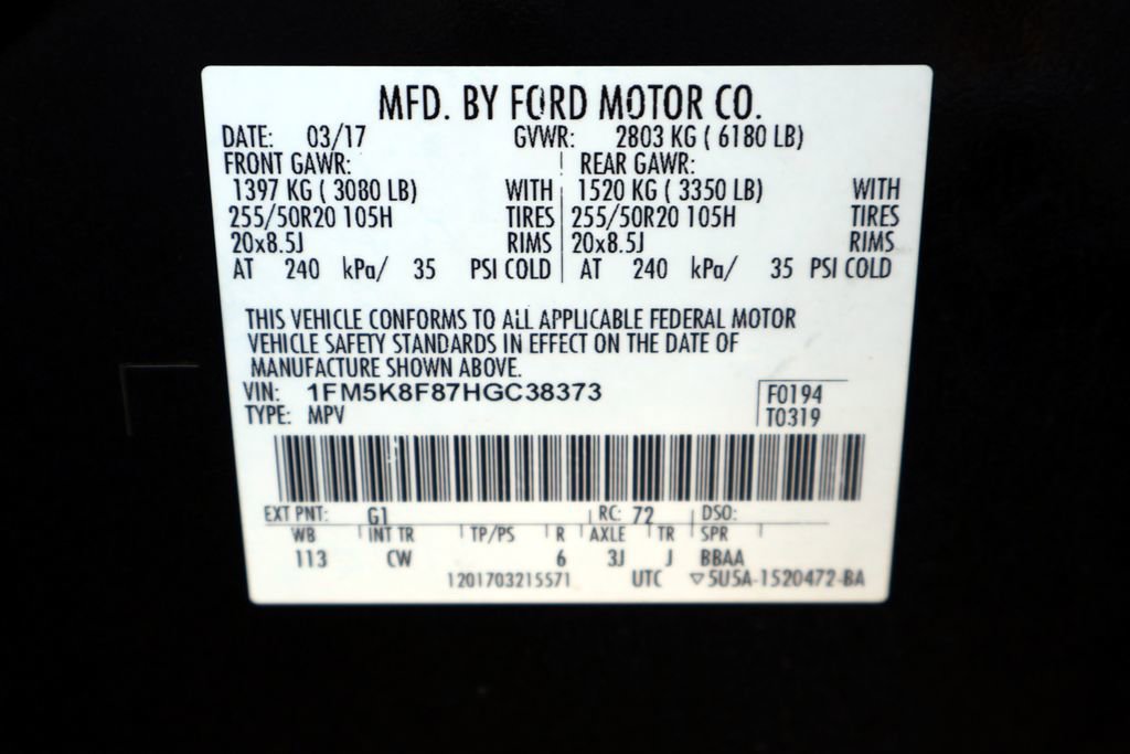 Certified 2017 Ford Explorer Limited AWD/4WD image 41