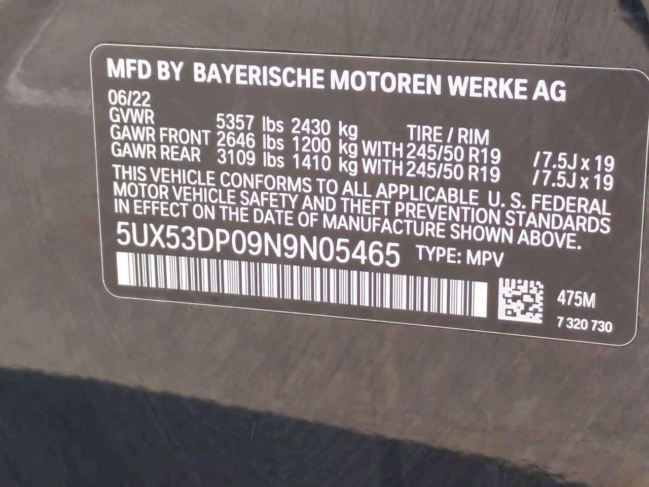 Used 2022 BMW X3 xDrive30i w/ Premium Package 2 image 36