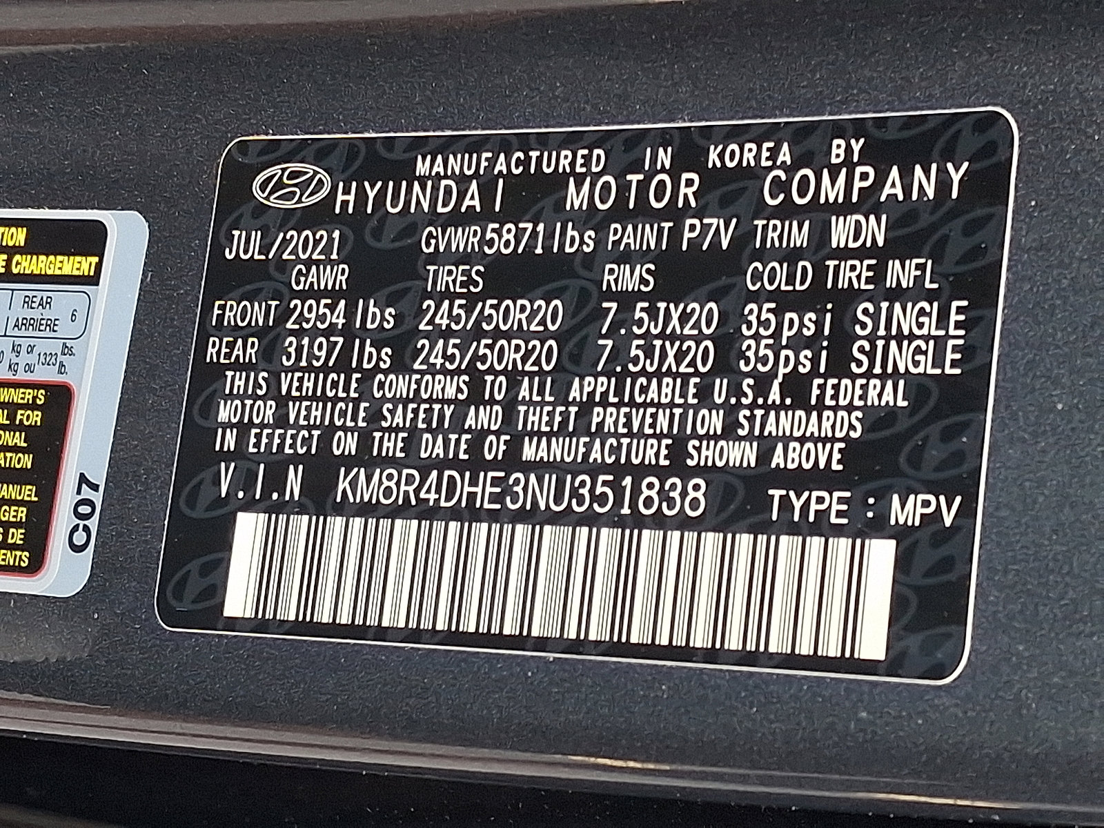 Used 2022 Hyundai Palisade SEL w/ 8P Bench Seat Package AWD/4WD image 27