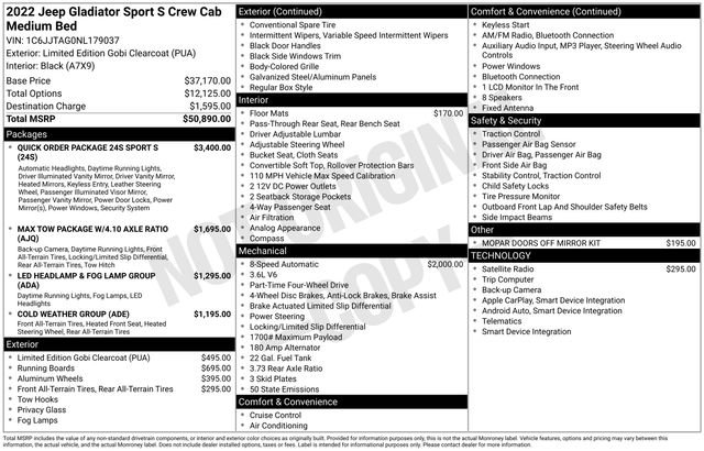 Used 2022 Jeep Gladiator Sport image 18