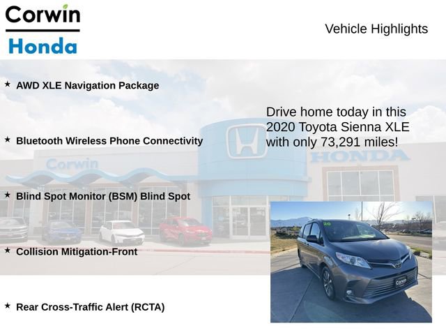 Used 2020 Toyota Sienna XLE w/ XLE Navigation Package AWD/4WD image 6