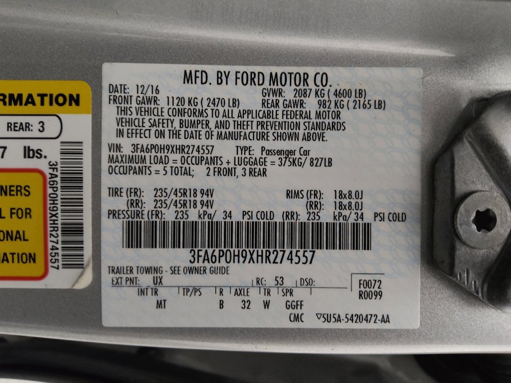Used 2017 Ford Fusion SE w/ Equipment Group 201A image 33