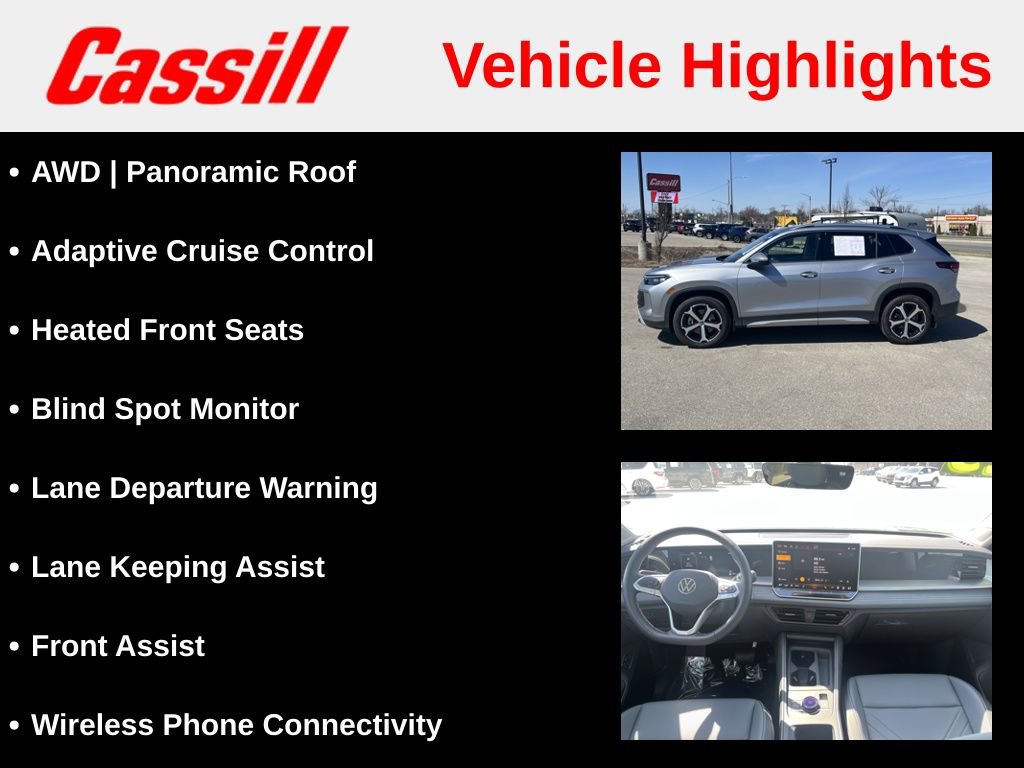 Used 2025 Volkswagen Tiguan SE w/ Panoramic Sunroof Package image 7
