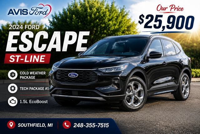 Used 2024 Ford Escape ST-Line w/ Tech Pack #1 AWD/4WD image 1