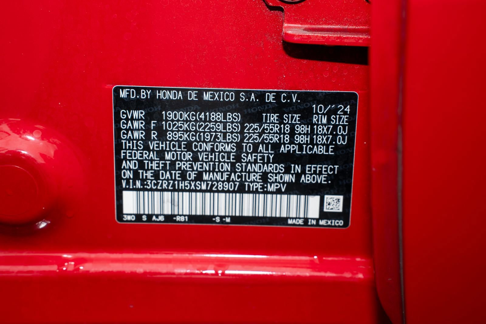 Certified 2025 Honda HR-V Sport image 38