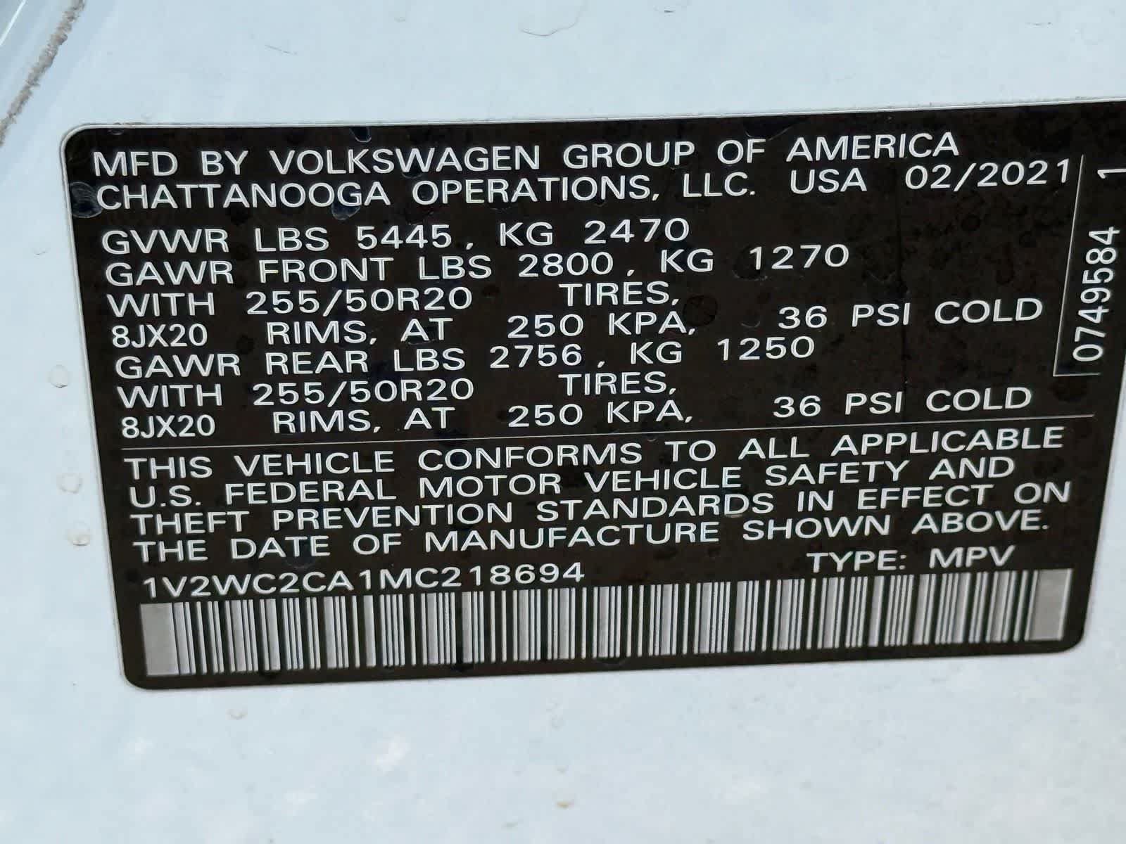Used 2021 Volkswagen Atlas Cross Sport SE FWD image 27