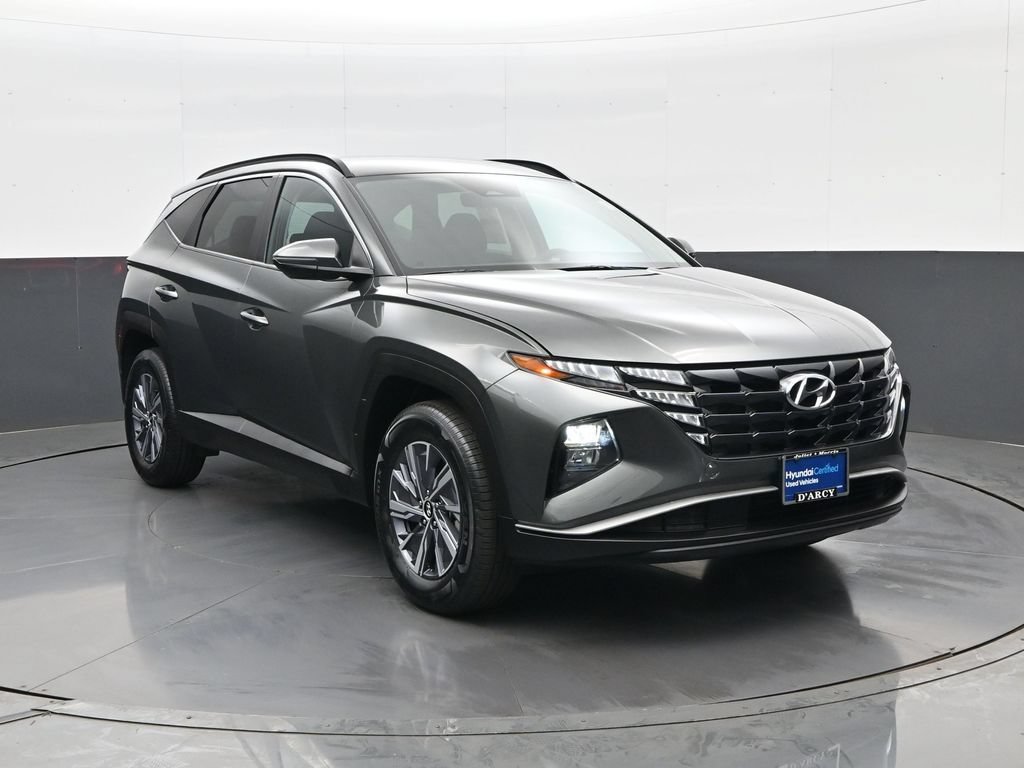 Certified 2022 Hyundai Tucson Blue w/ Cargo Package AWD/4WD image 3