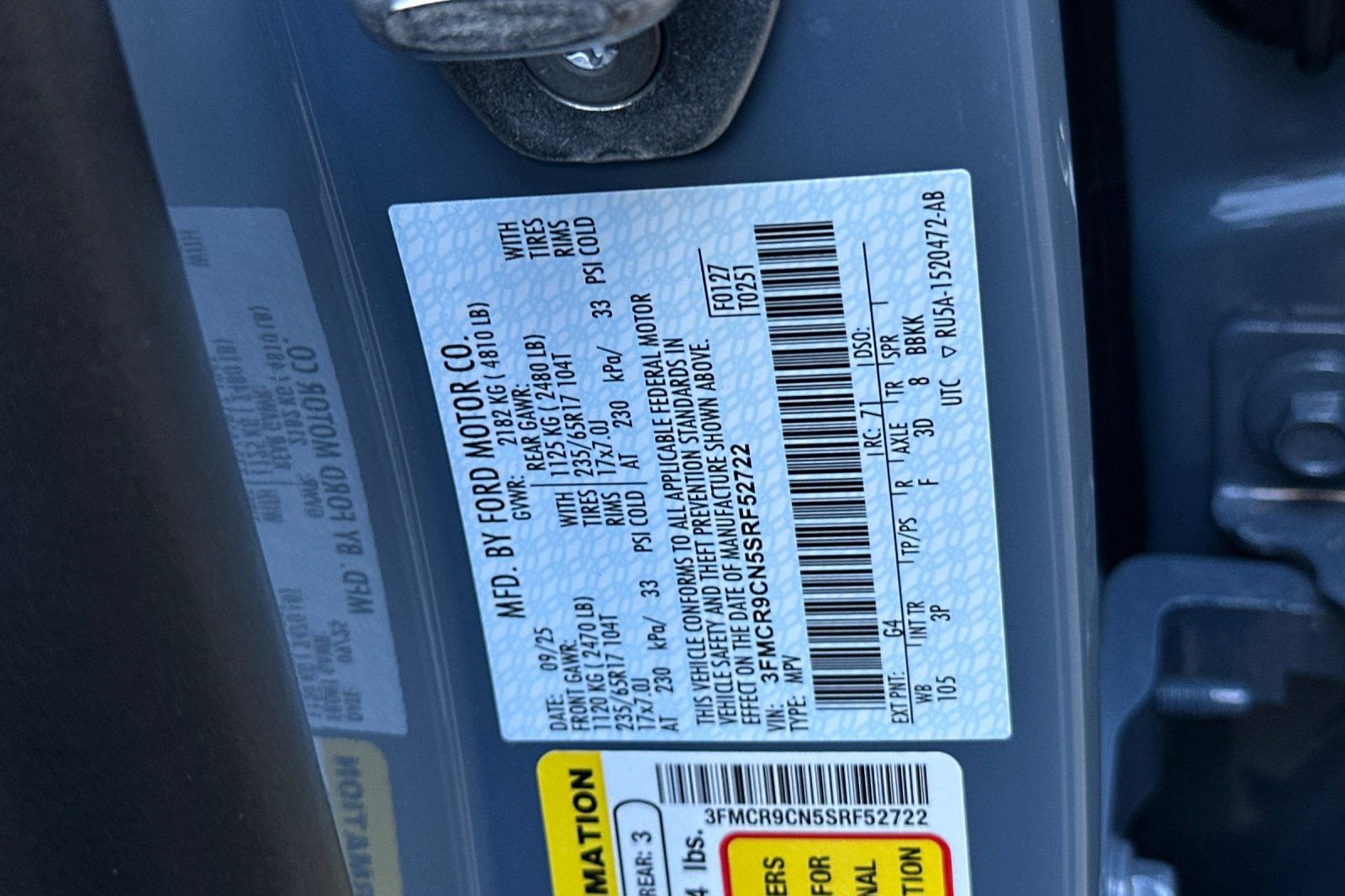 New 2025 Ford Bronco Sport Outer Banks w/ Sasquatch Outer Banks Package image 28