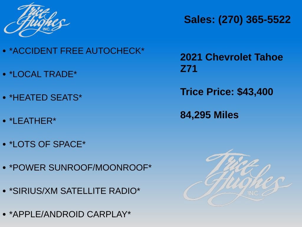Used 2021 Chevrolet Tahoe Z71 AWD/4WD image 7
