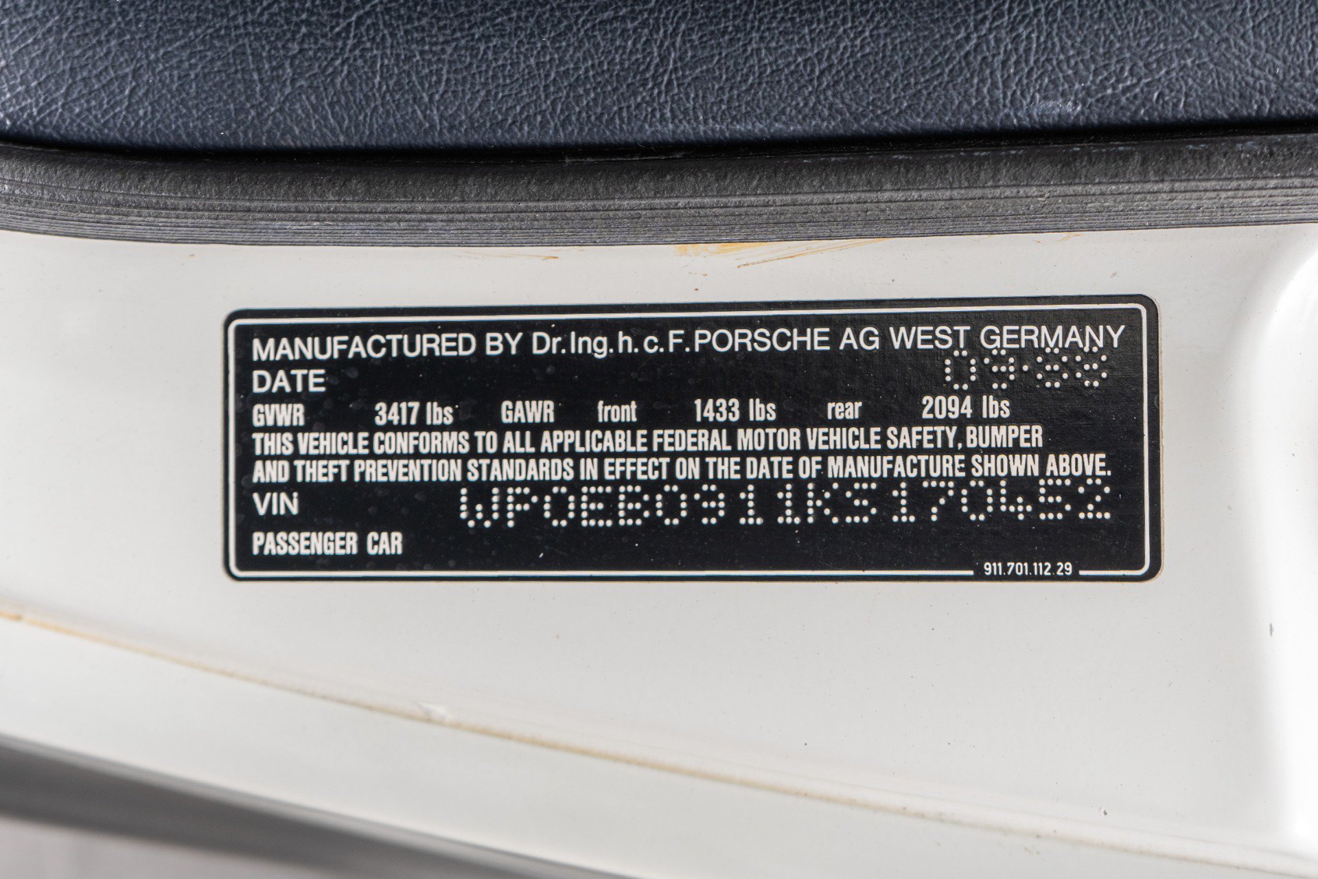 Used 1989 Porsche 911 Carrera RWD image 18