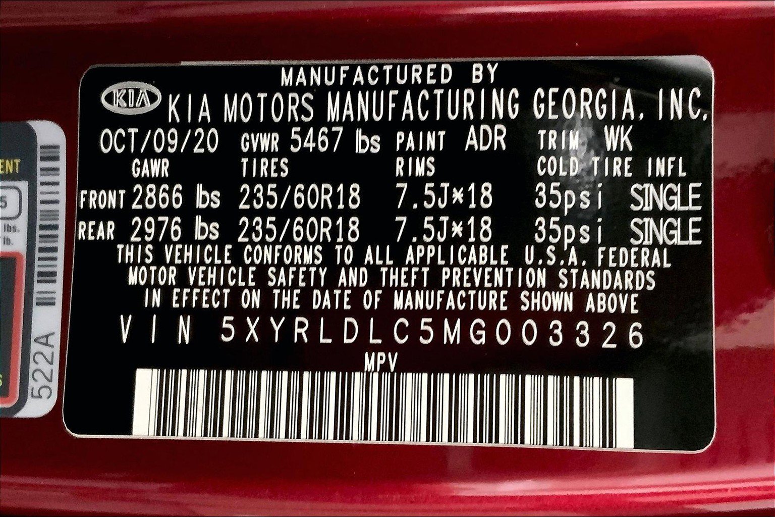 Used 2021 Kia Sorento S w/ Panoramic Sunroof Package AWD/4WD image 35