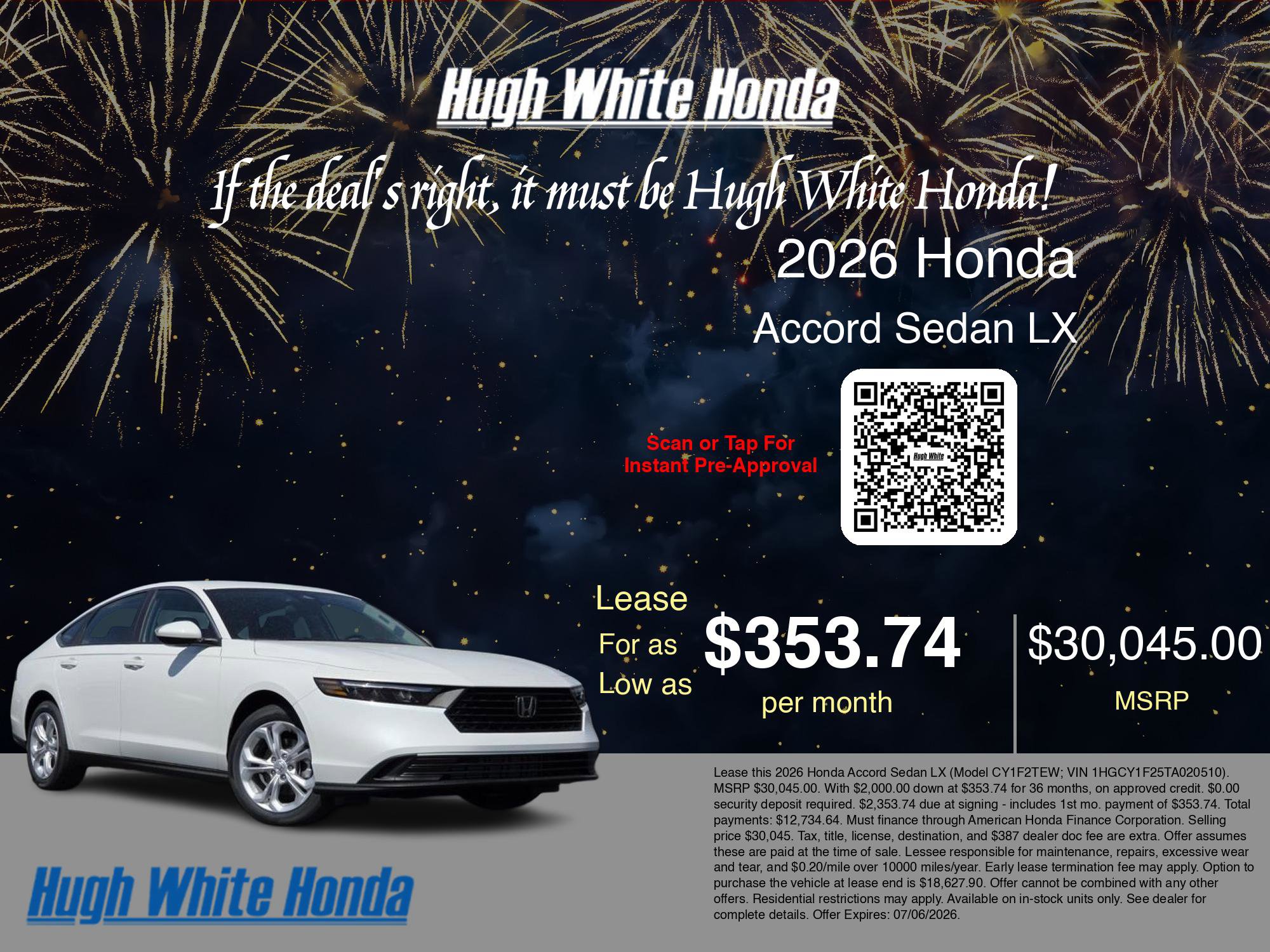 New 2026 Honda Accord LX image 3