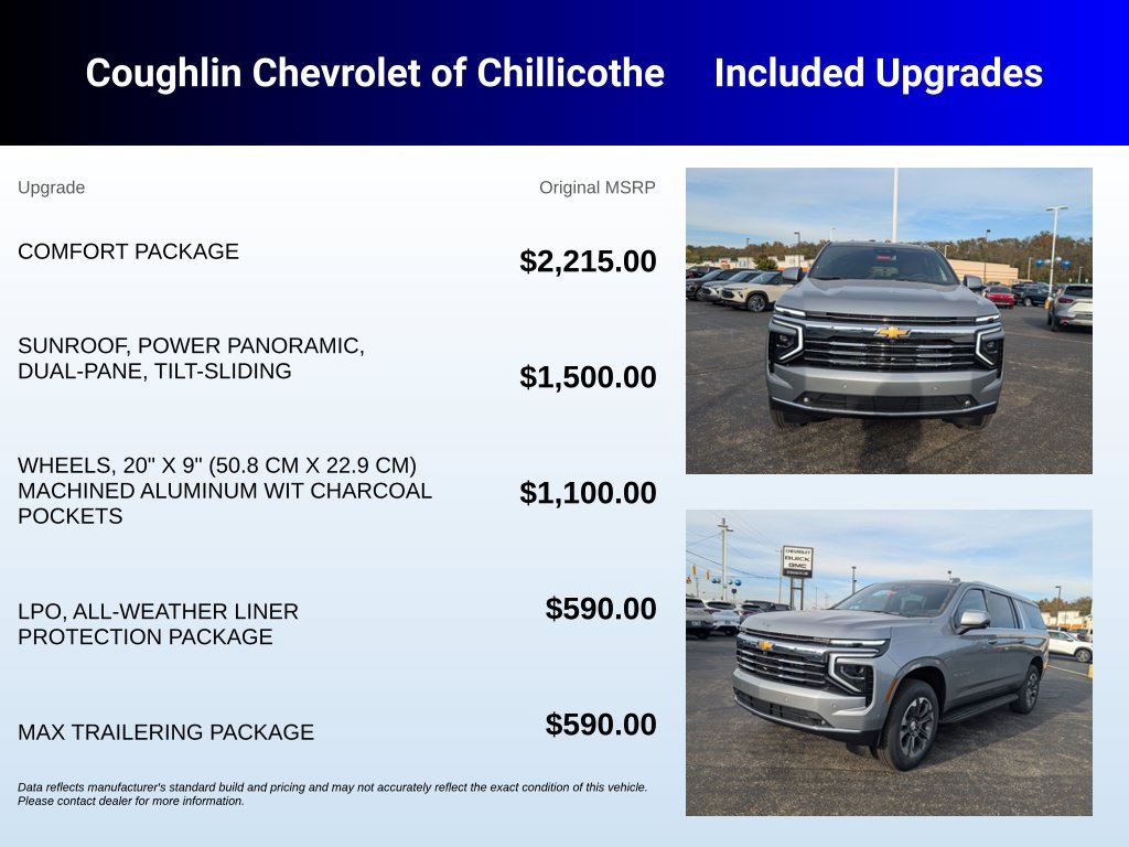 New 2027 Chevrolet Suburban LT w/ Comfort Package AWD/4WD image 3
