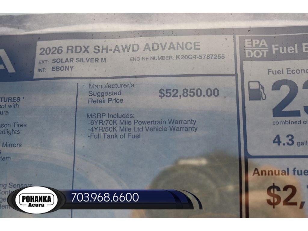 New 2026 Acura RDX w/ Advance Package AWD/4WD image 41