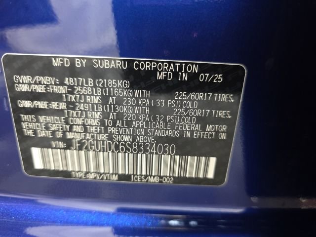 Certified 2025 Subaru Crosstrek 2.0i Premium AWD/4WD image 37
