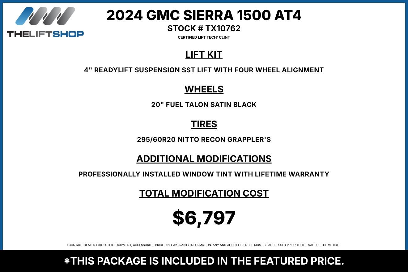 Used 2024 GMC Sierra 1500 AT4 w/ Technology Package AWD/4WD image 2