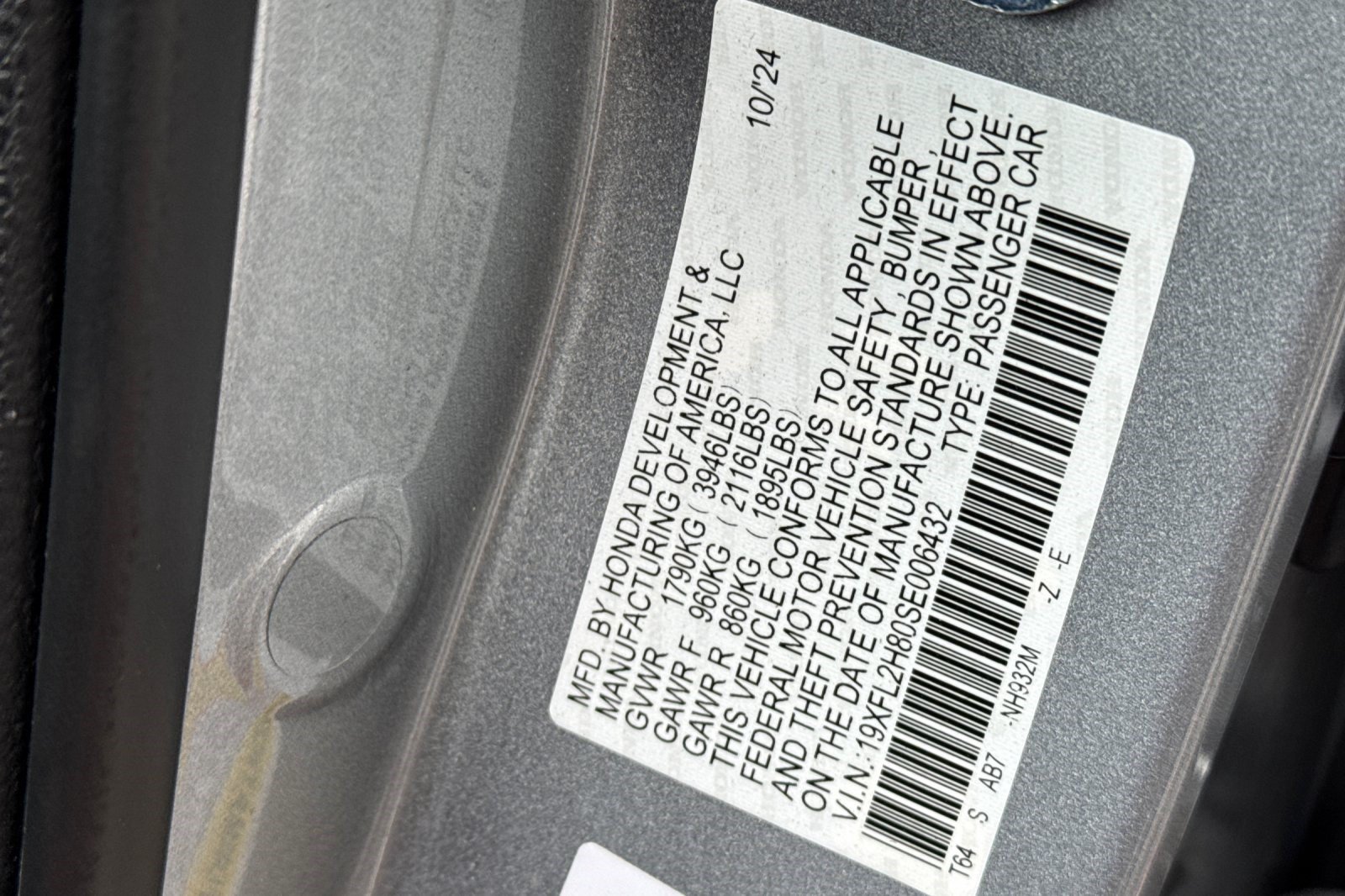 Certified 2025 Honda Civic Sport image 25