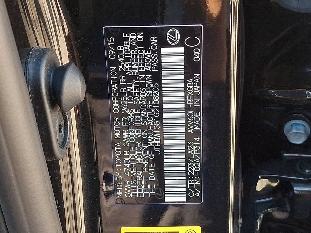 Used 2016 Lexus ES 300h w/ Navigation System Package FWD image 27