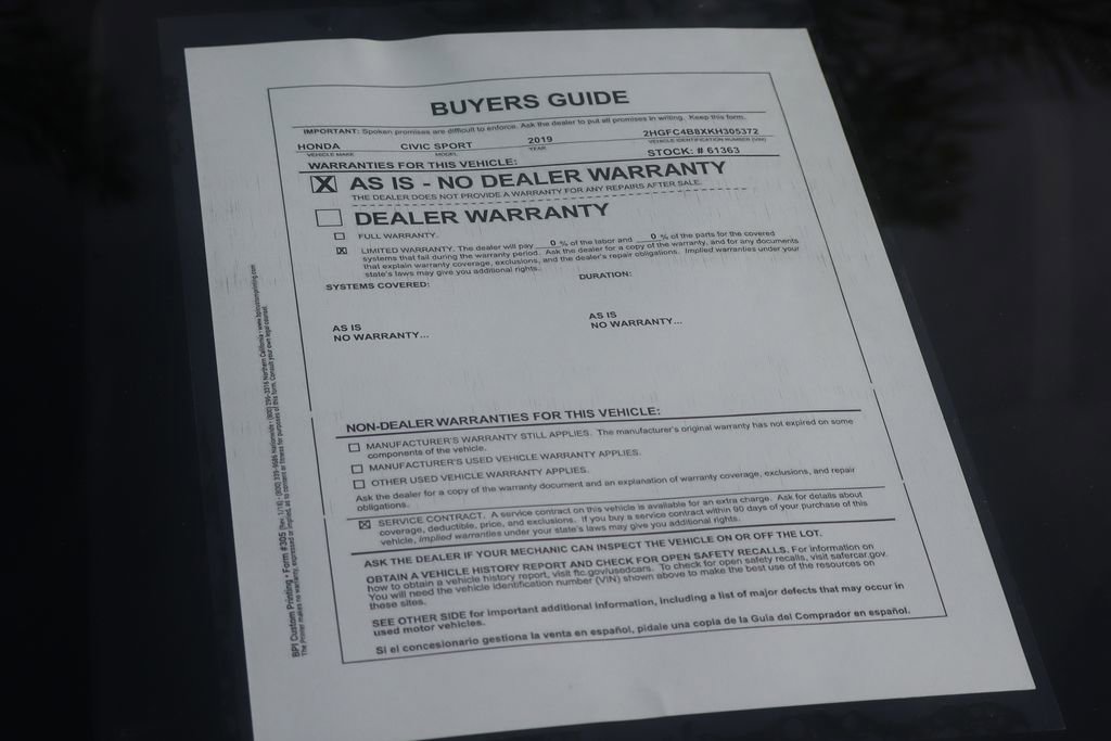 Used 2019 Honda Civic Sport image 47