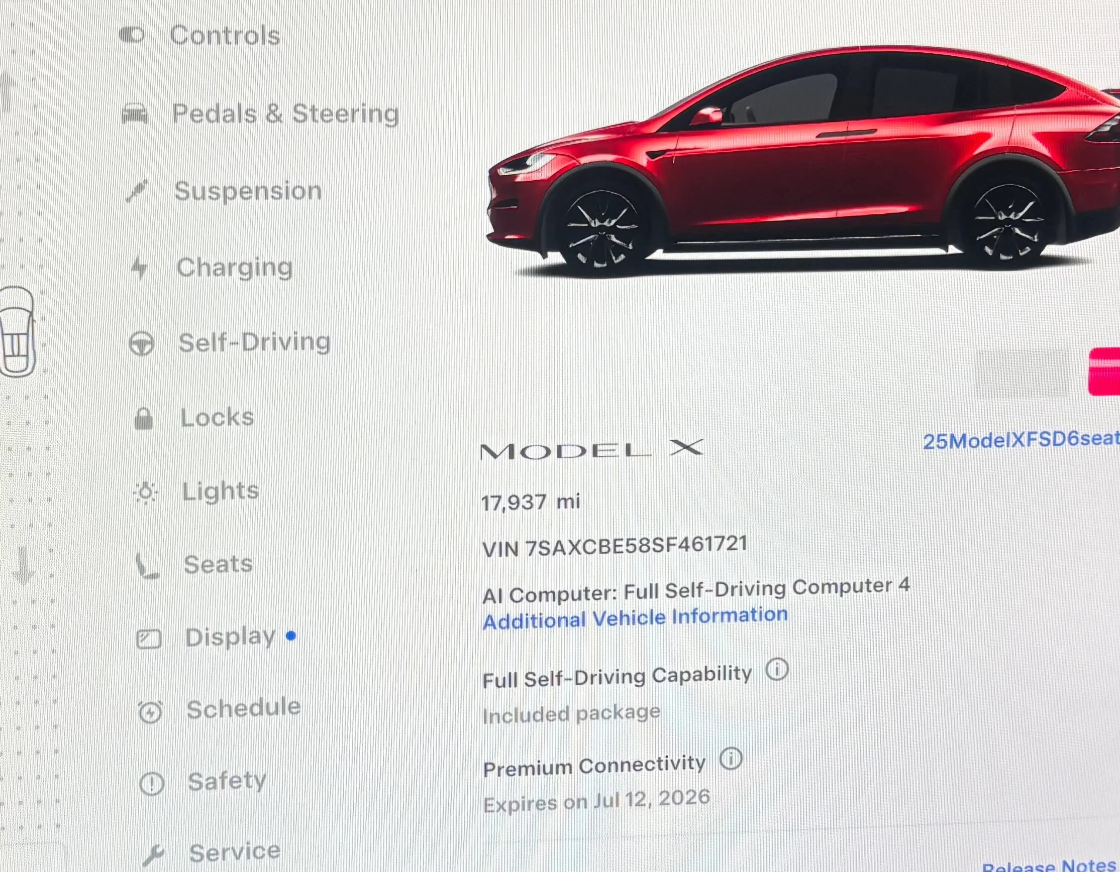 Used 2025 Tesla Model X AWD/4WD image 9