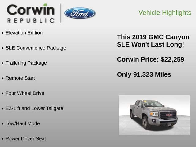 Used 2019 GMC Canyon SLE w/ Elevation Edition image 6