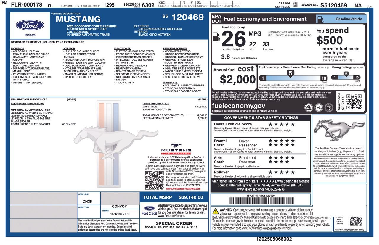 Used 2025 Ford Mustang Premium RWD image 5