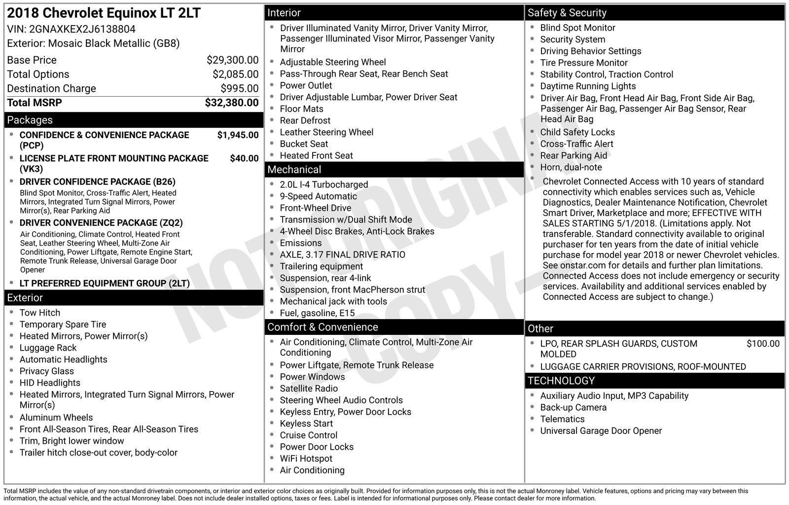 Used 2018 Chevrolet Equinox LT FWD image 17