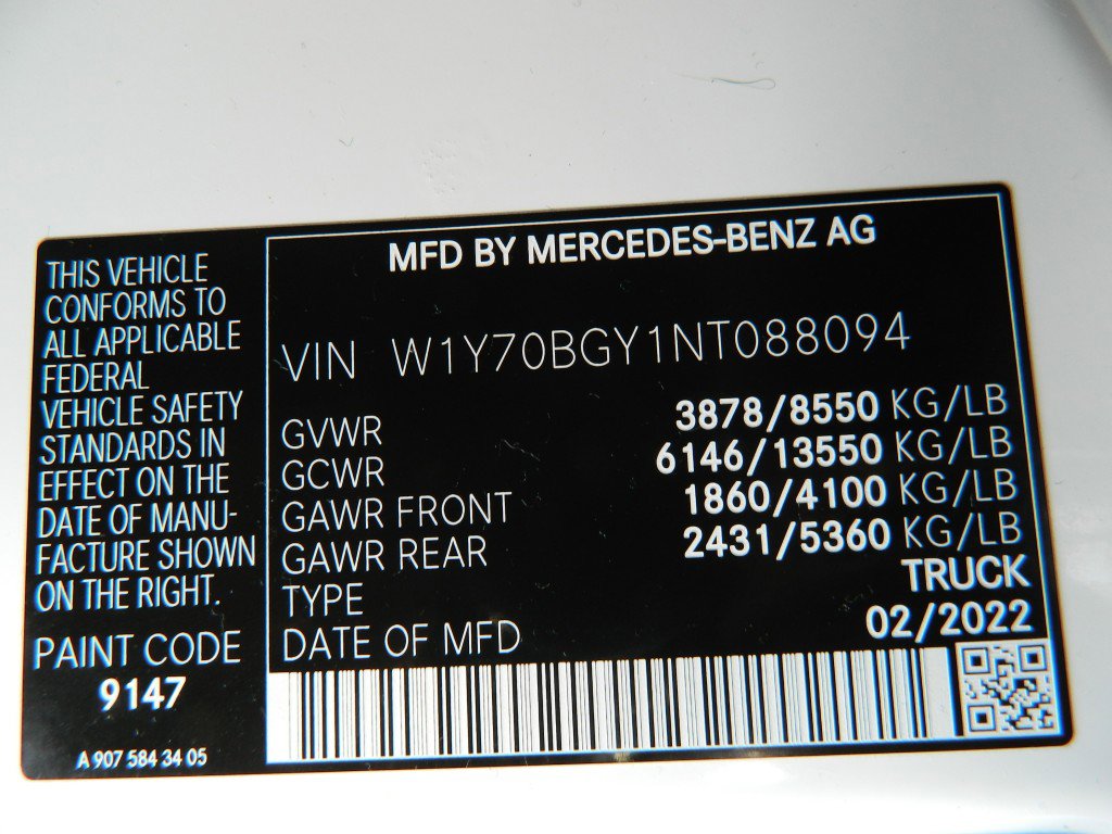 Used 2022 Mercedes-Benz Sprinter 1500 image 24