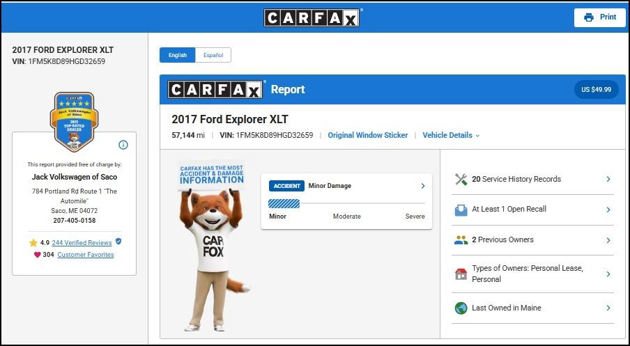 Used 2017 Ford Explorer XLT w/ Equipment Group 202A AWD/4WD image 13
