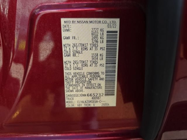 Used 2022 Nissan Frontier Pro-X RWD image 31